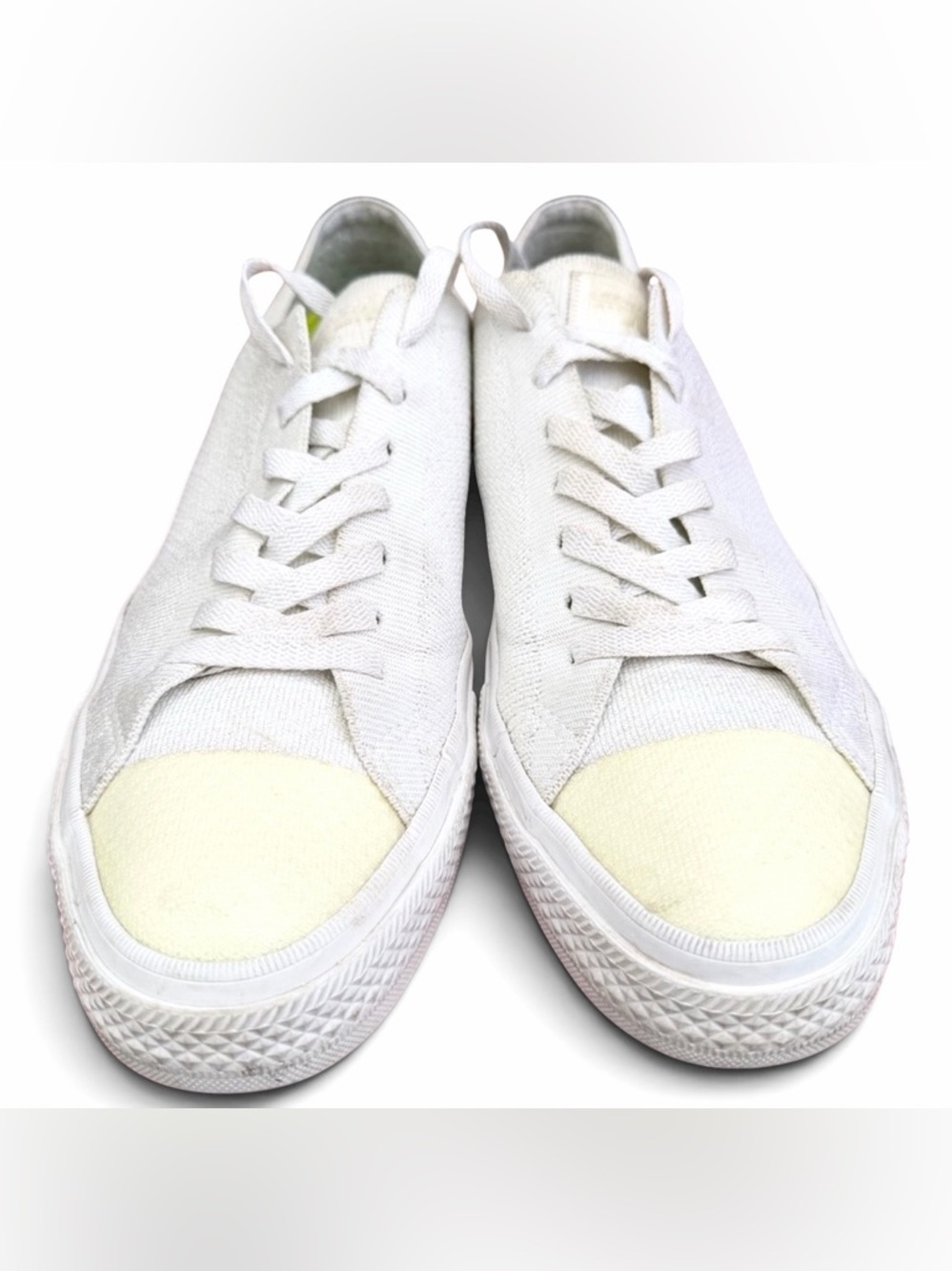 Converse All Star Knit Low Top Sneakers Off White Mens‎ 9.5 Womens 11.5 - Picture 5 of 6
